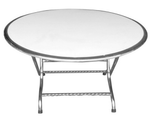 BÀN TRÒN INOX 1.2M DÀY 7 DEM VÒNG PHI 25 CAO CẤP  (CAO 0.75M, MẶT BÀN DÀY 0.7MM, CHÂN BÀN ỐNG PHI 32 DÀY 0.7MM). LOẠI TỐT