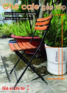 GHẾ GỖ XẾP CAO