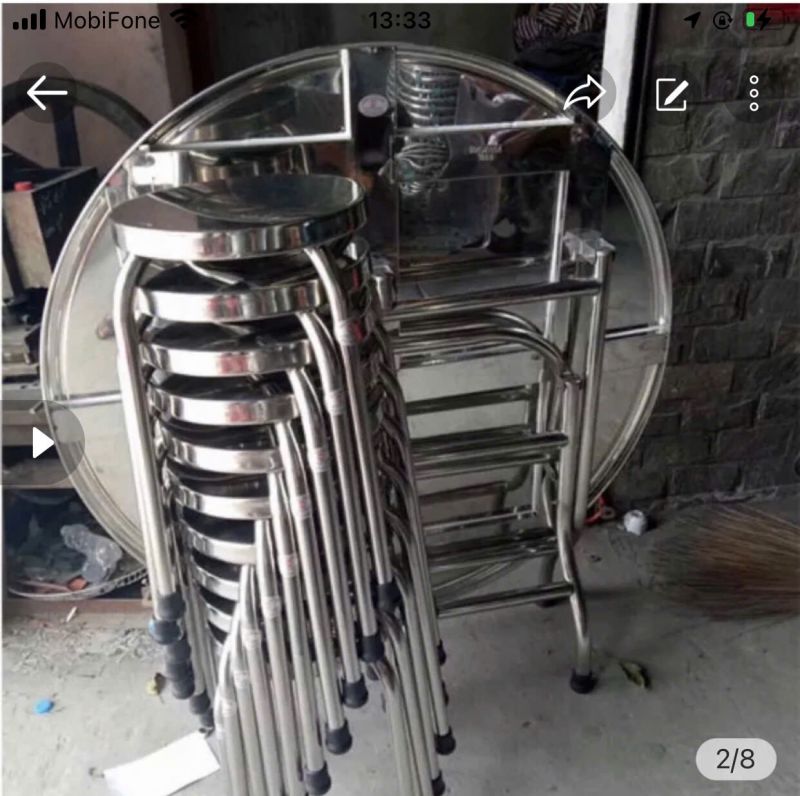 Bàn ghế inox là sự lựa chọn lý tưởng cho không gian sang trọng