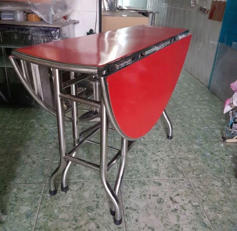 Địa chỉ bán bàn tròn inox xếp 3 mặt uy tín tại TP. HCM