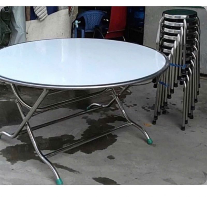 Đánh giá bàn tròn inox 1m4 và thiết kể nổi bật của sản phẩm