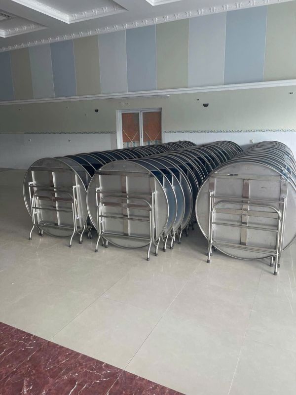 Bàn tròn inox - Sự lựa chọn số 1 của nhà hàng, tiệc cưới